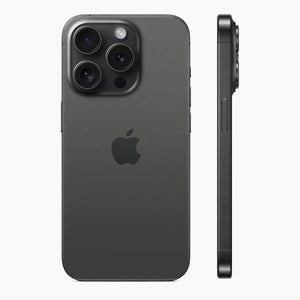 iPhone 15 Pro 128 GB titanio nero ricondizionato - vista laterale