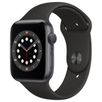 Apple-Watch-Series-6-44mm-Spacegrijs-Aluminium-Zwart-Sportband