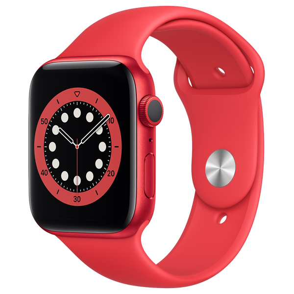 Apple-Watch-Series-6-44mm-Rood-Aluminium-Rood-Sportband