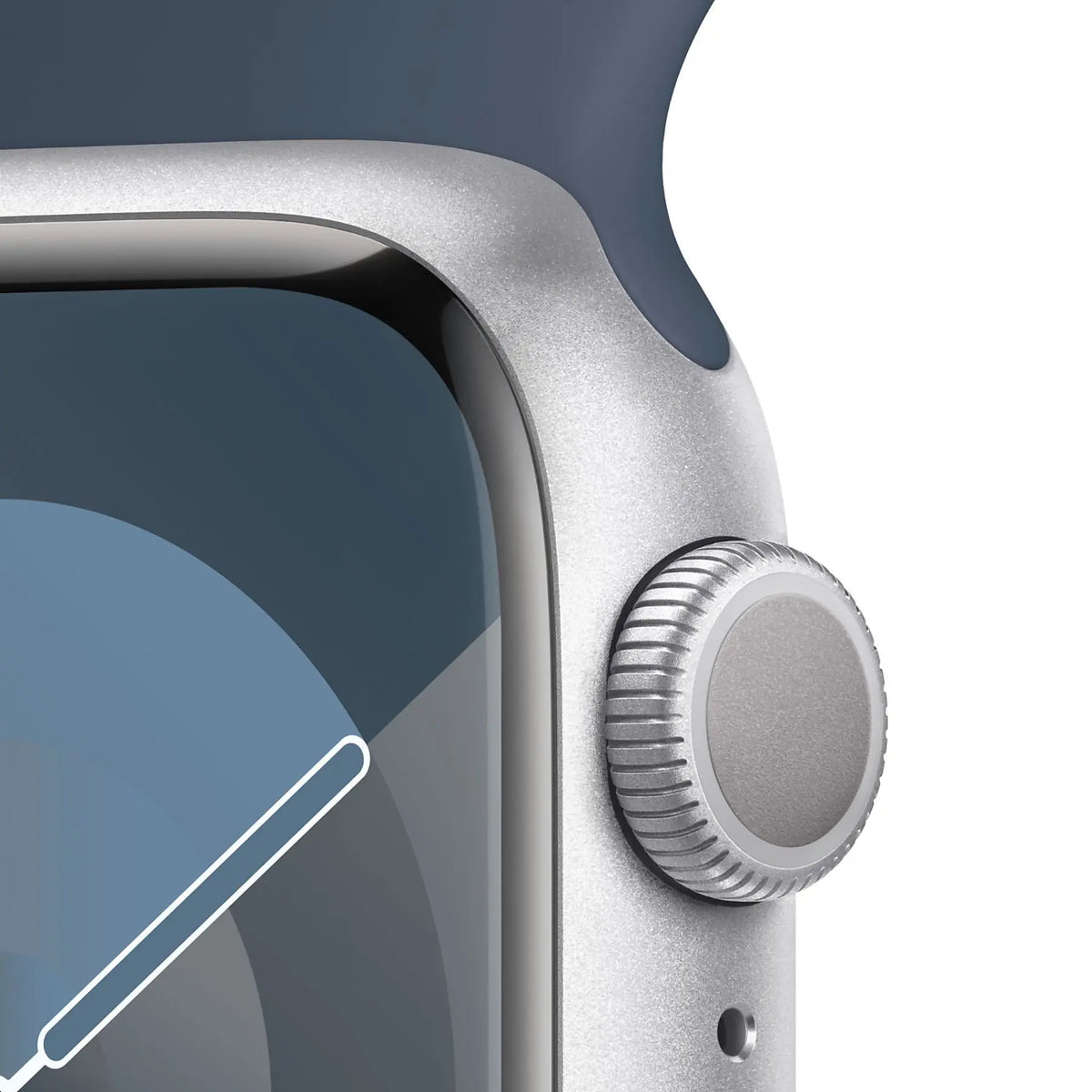 Apple-Watch-Series-9-41mm-Zilver-Aluminium-Blauw-Sportband-3