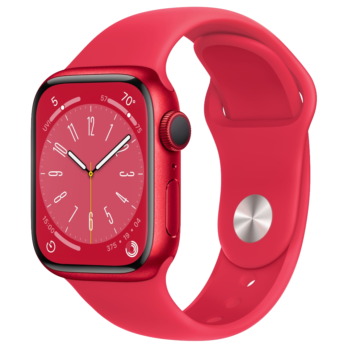 Apple-Watch-Series-8-41mm-Rood-Aluminium-Rood-Sportband