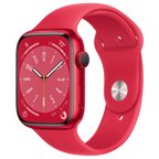 Apple-Watch-Series-8-45mm-Rood-Aluminium-Rood-Sportband