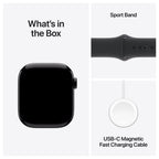 Apple Watch Series 10 46mm - Zwart Aluminium Zwart Sportband