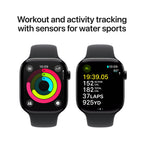 Apple Watch Series 10 46mm - Zwart Aluminium Zwart Sportband
