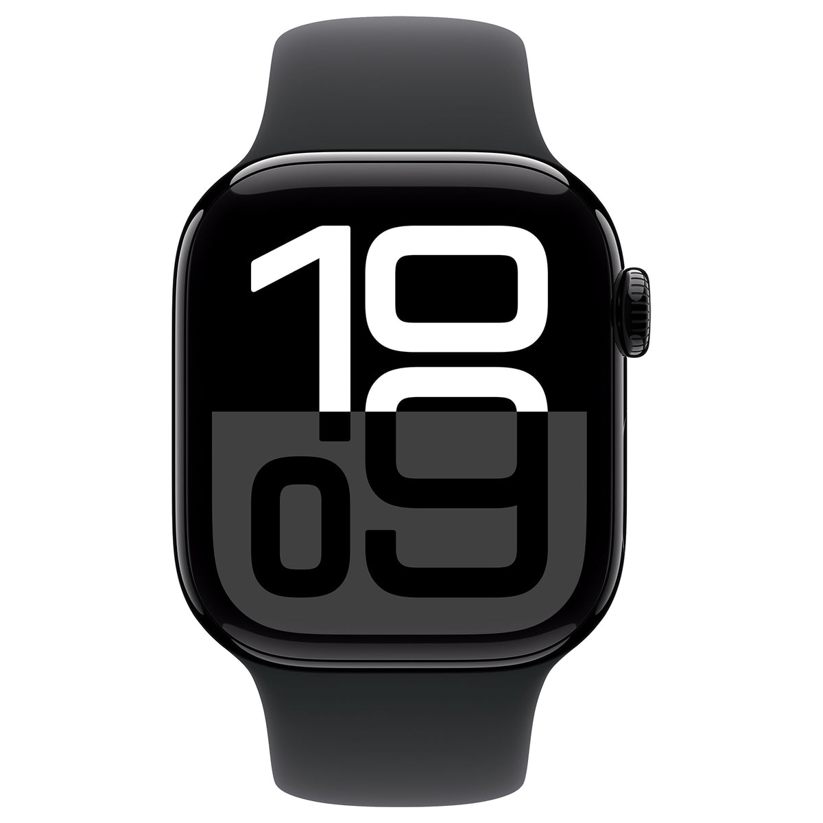 Apple Watch Series 10 42mm - Zwart Aluminium Zwart Sportband