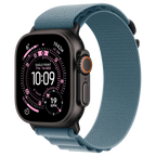 Apple Watch Ultra 3 5G Zwart - Alpine band Lichtblauw