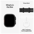 Apple Watch Ultra 2 Zwart 49mm - Ocean band Zwart