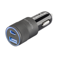 Caricabatterie auto 4smarts 27W 2 in 1 USB-A e USB-C ricondizionato