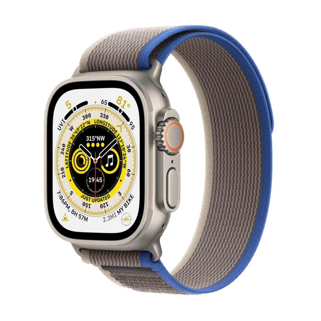 Apple Watch Ultra 49 mm ricondizionato cinturino Trail blu