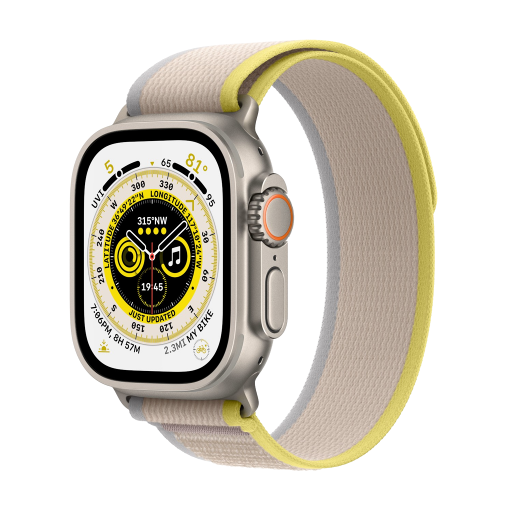 Apple Watch Ultra 49 mm ricondizionato cinturino Trail giallo