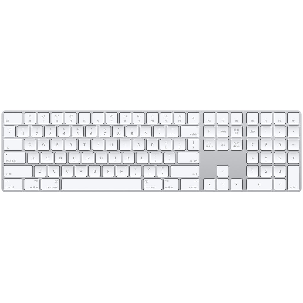 Apple Magic Keyboard ricondizionato con tastierino numerico (QWERTZ) argento - foto 1