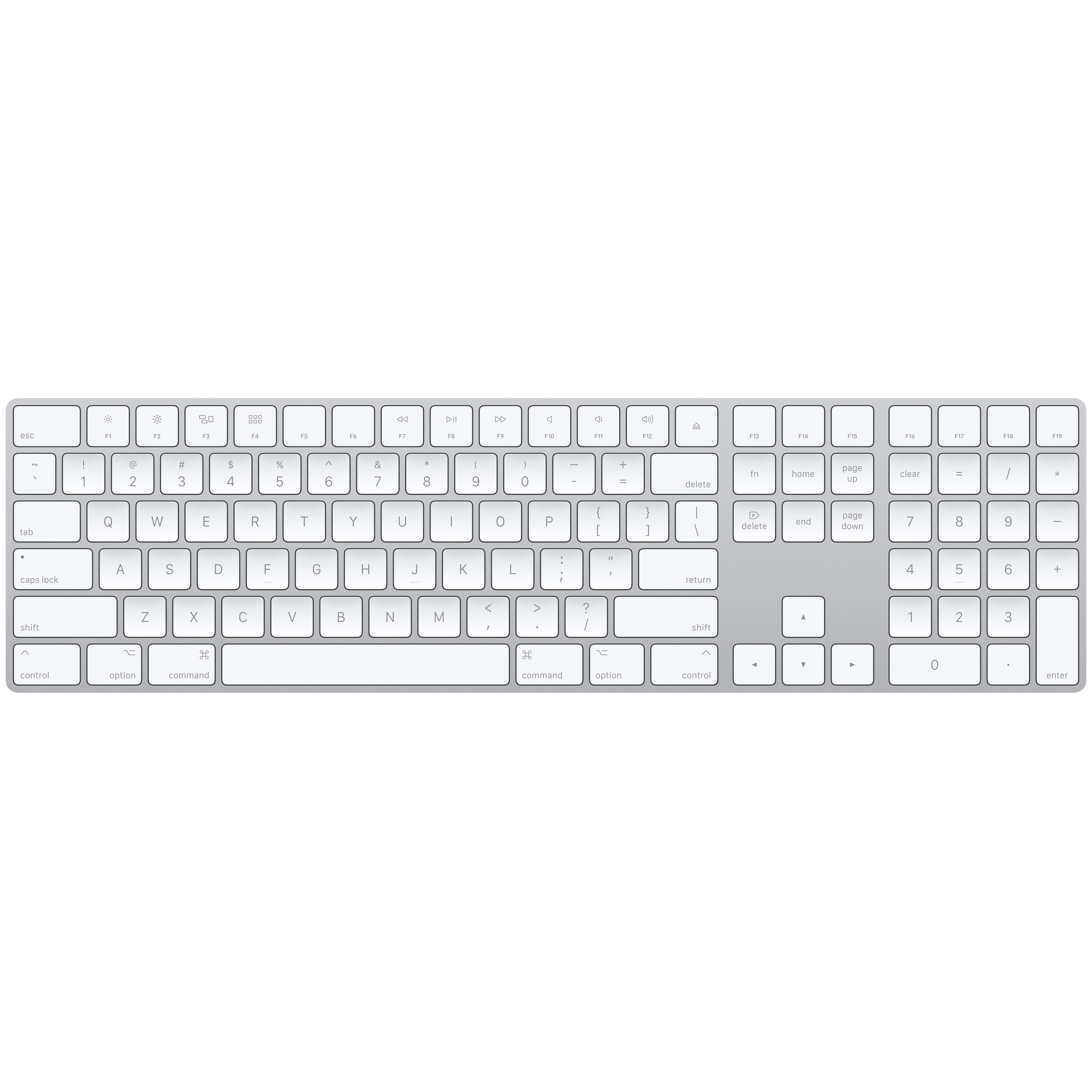 Apple Magic Keyboard ricondizionato con tastierino numerico (QWERTZ) argento - foto 1