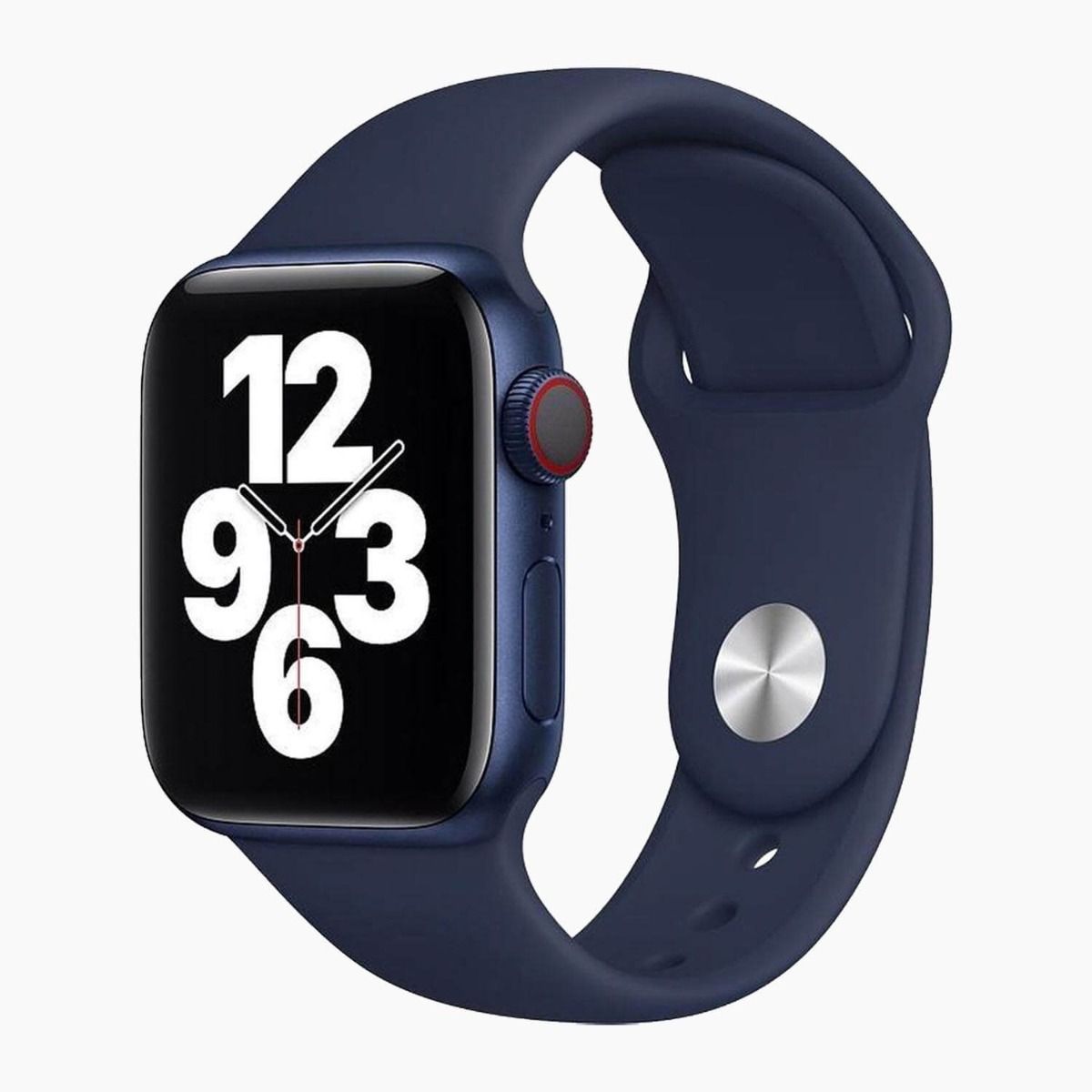 Cinturino Apple Watch ricondizionato 44 mm / 45mm Sport blu - lato