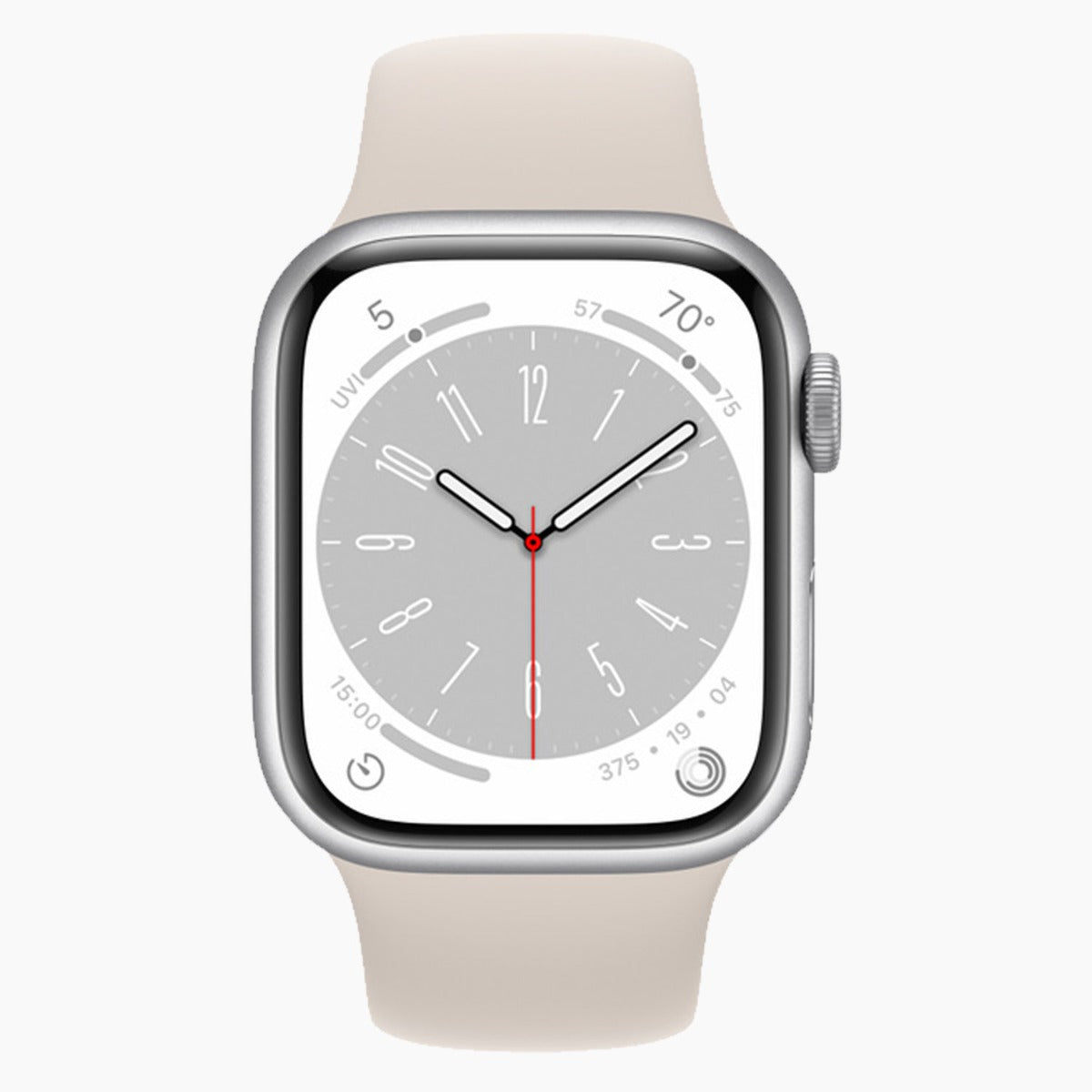 Apple Watch Series 8 GPS 41 mm argento ricondizionato - fronte