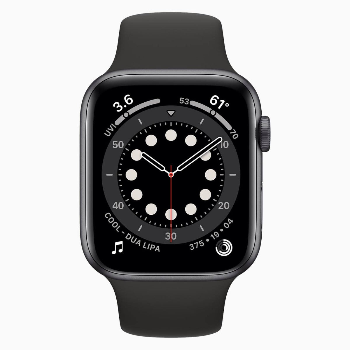 Apple Watch Series 6 44mm nero ricondizionato - fronte