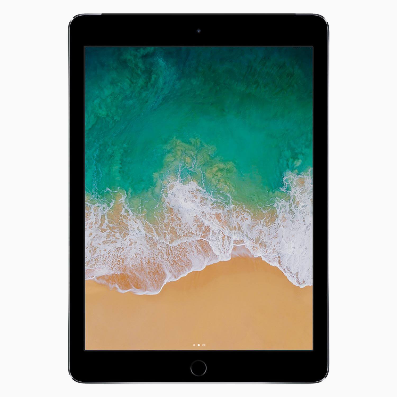 iPad 2018 ricondizionato 32 GB 4G grigio siderale - vista frontale