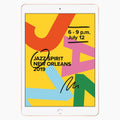 iPad 2019 ricondizionato 32 GB oro - vista frontale