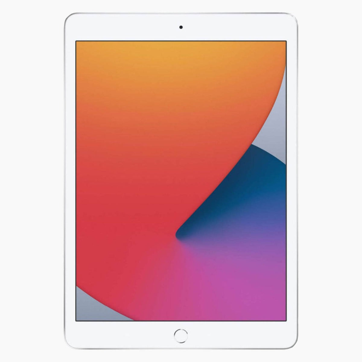iPad 2020 ricondizionato 128 GB argento - vista frontale