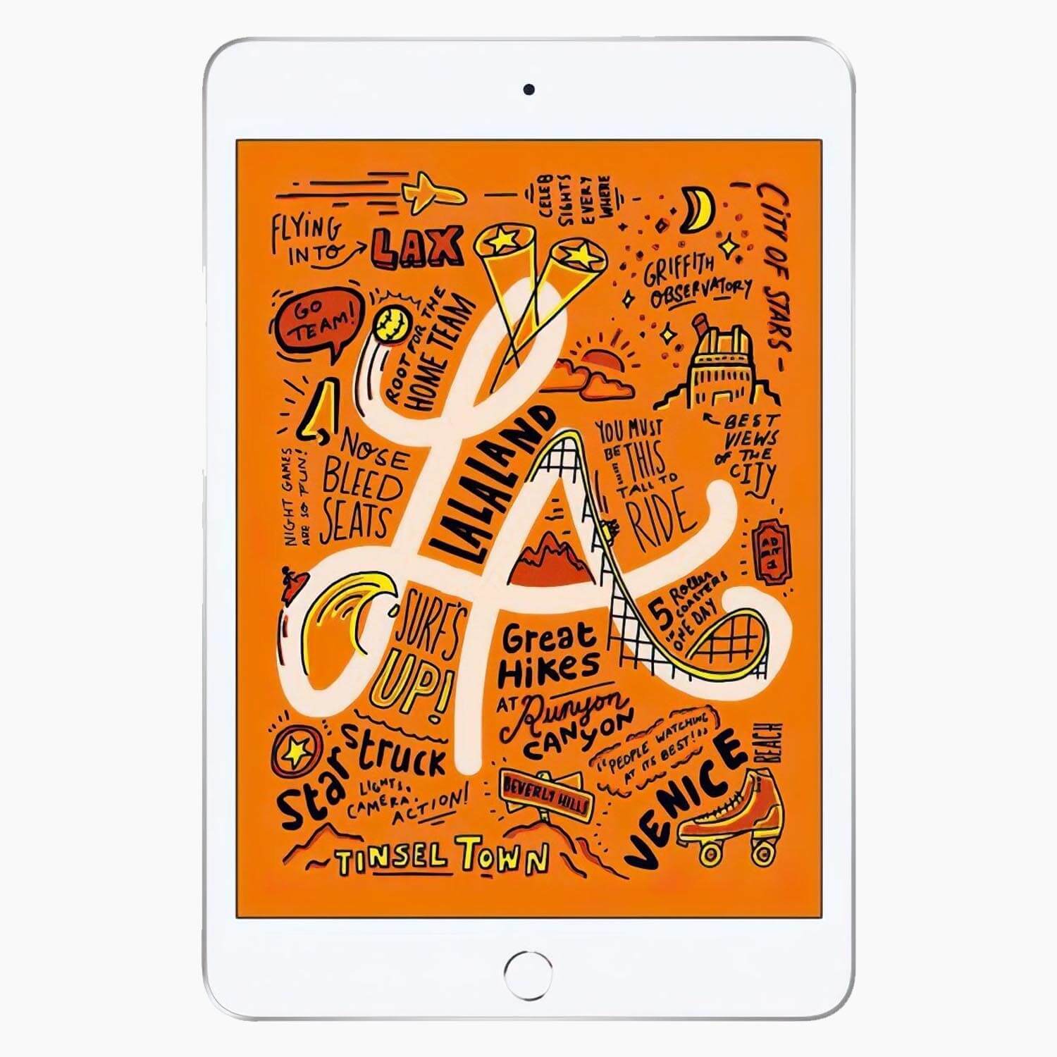 iPad mini 5 ricondizionato 64 GB 4G argento - parte anteriore