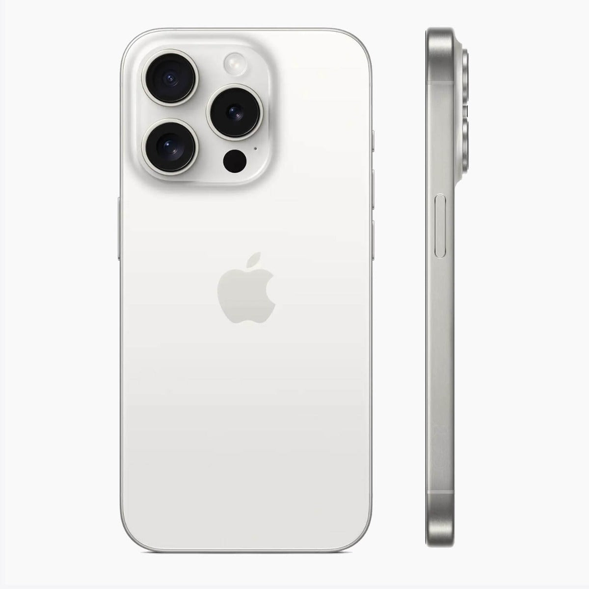 iPhone 15 Pro Max ricondizionato 1tb Titanium bianco - lato