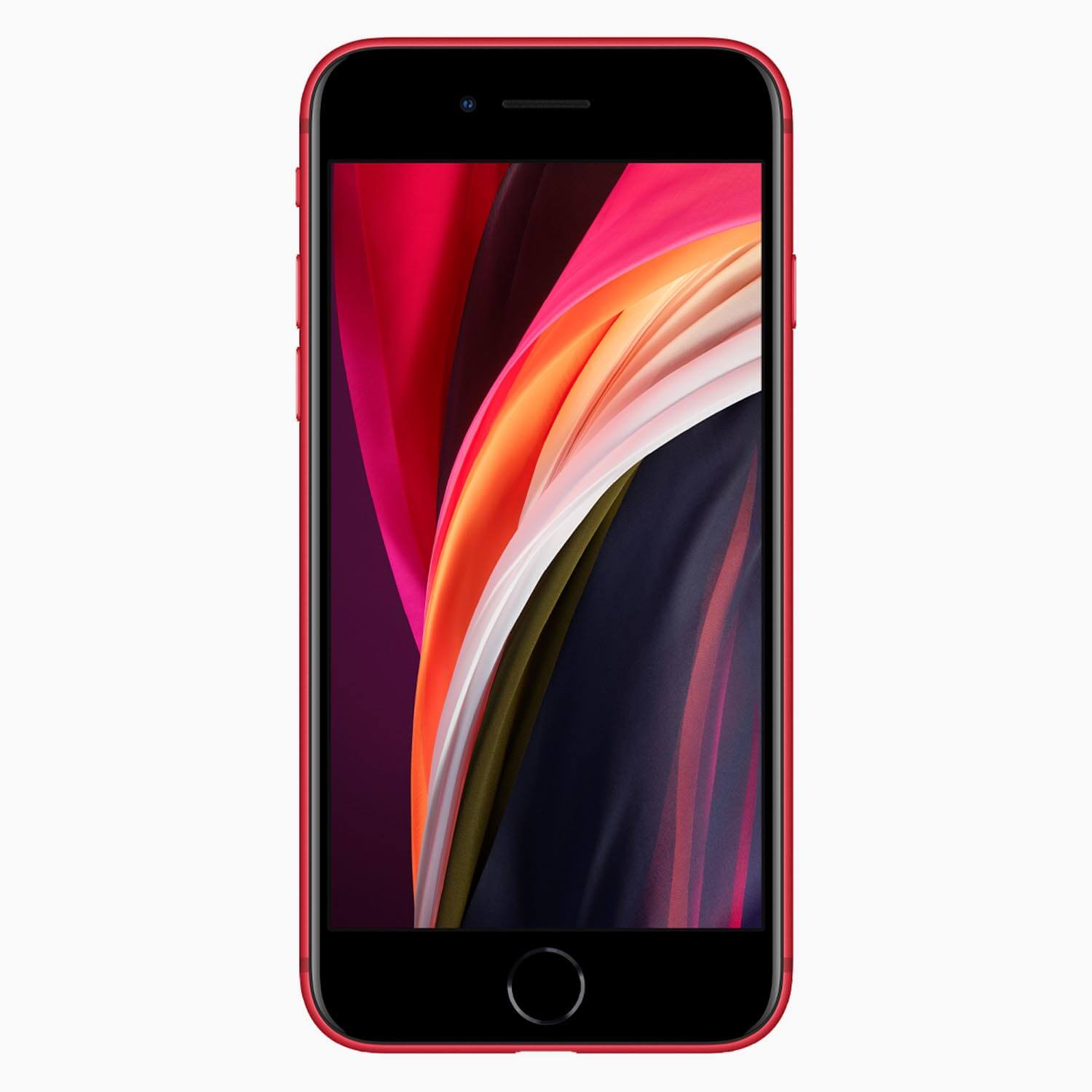 iPhone SE 2020 ricondizionato 128 GB rosso - vista frontale