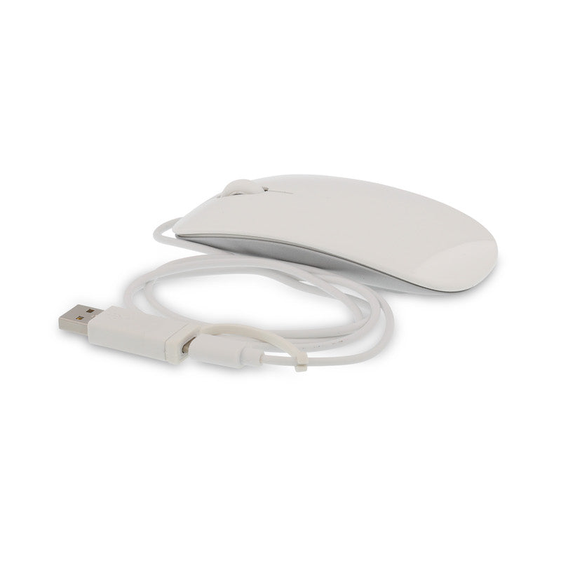 LMP Easy Mouse con cavo elegante 2in1 USB-C & USB-A ricondizionato - Bianco